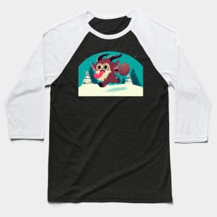 Krampus Baseball T-Shirt